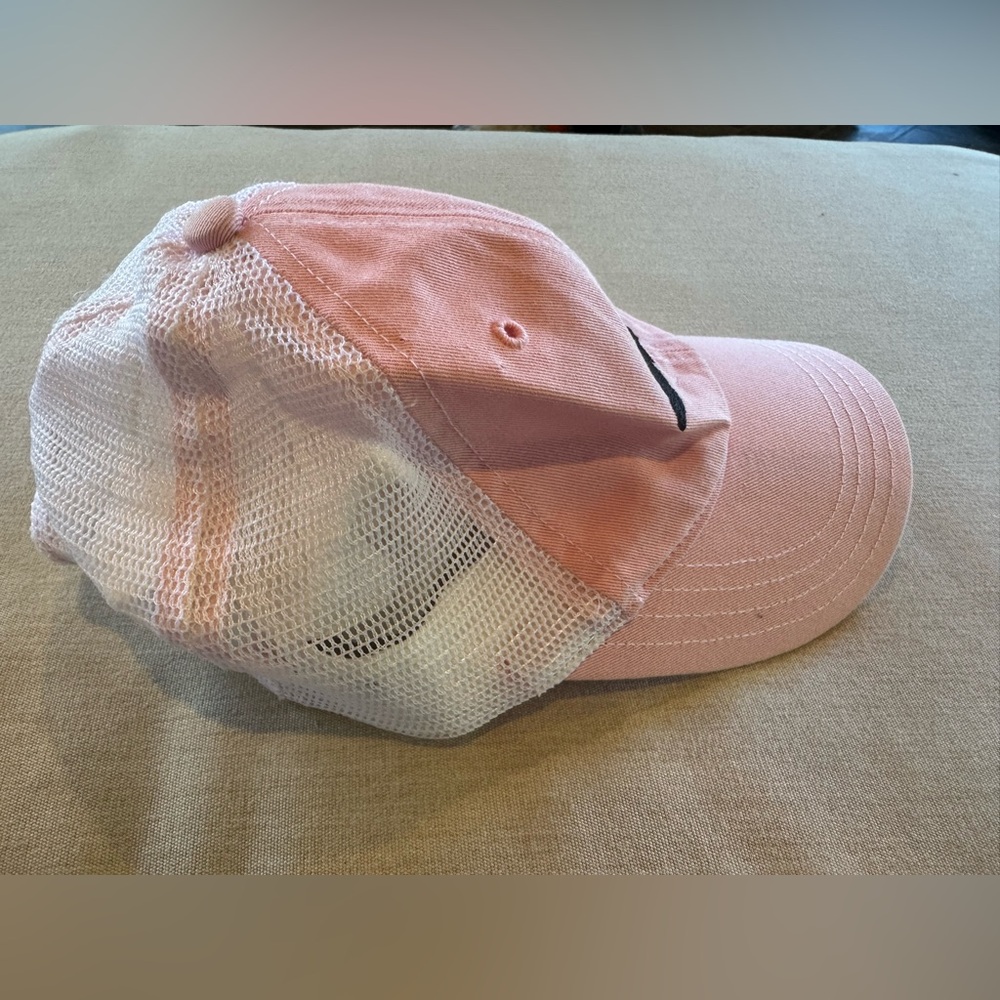Richardson Pink Baseball Cap with Black Embroidered State of North Carolina - Picture 2 of 3